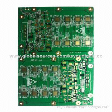 Substrate FR4 printed circuit board 4-layer PCB with green solder mask